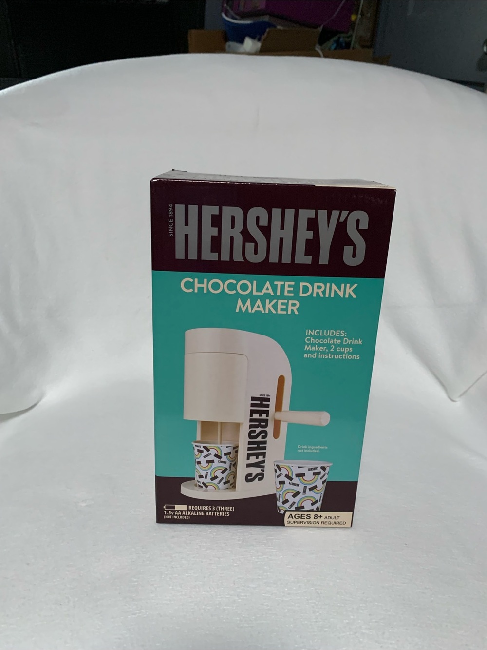 Hershey's Chocolate Drink Maker in White/Turquoise